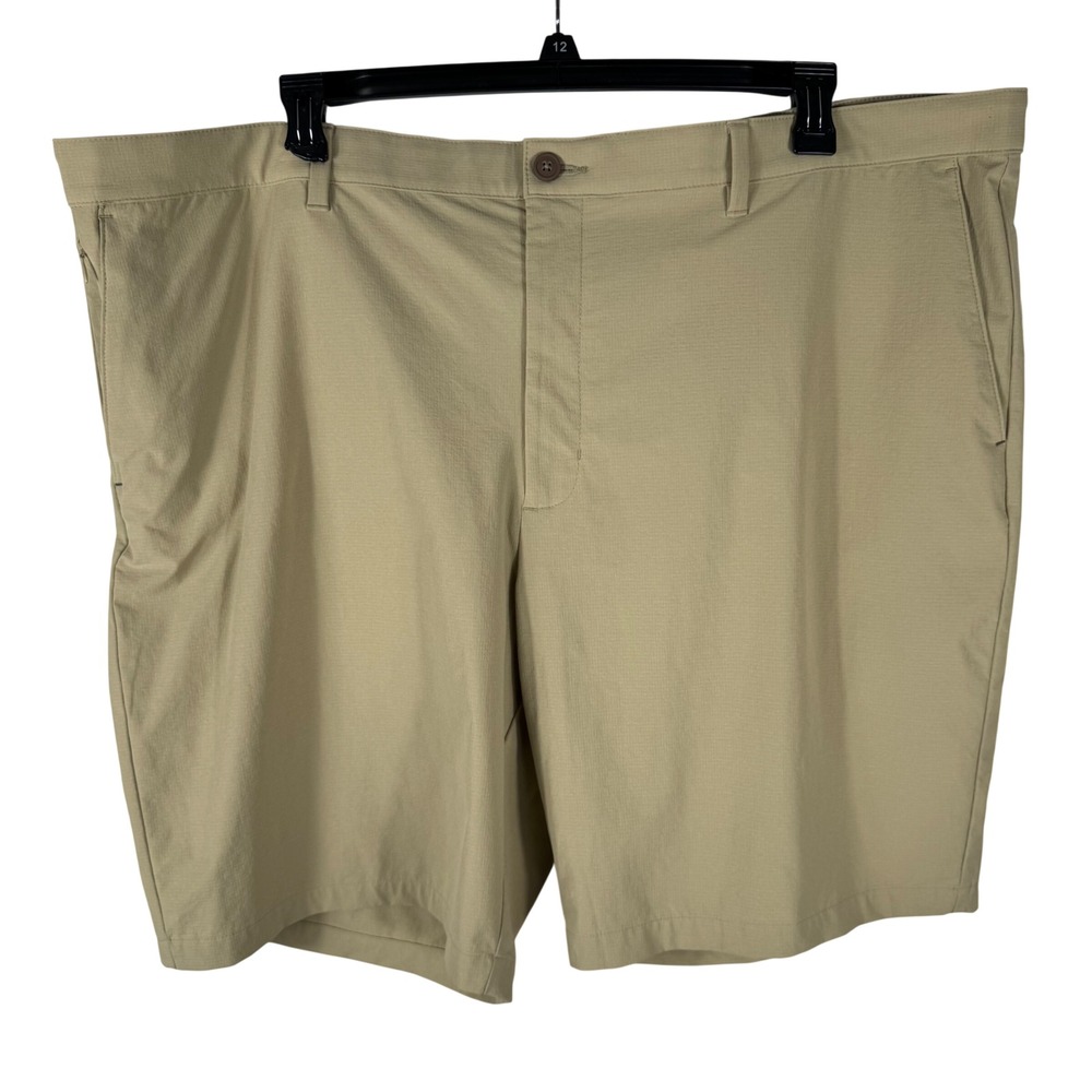 Tommy Bahama Shorts Chip Shot Mens 48W Stone Khaki IslandZone Performance Golf